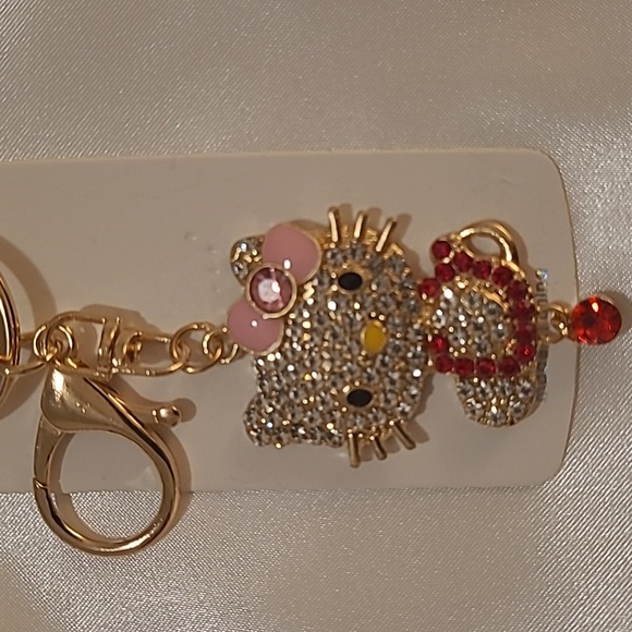 Hello Kitty Rhinestone Keychain - Picture 2 of 6